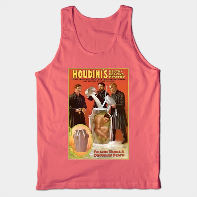 Harry Houdini - World's Greatest Magician Tank Top by Desert Owl Designs